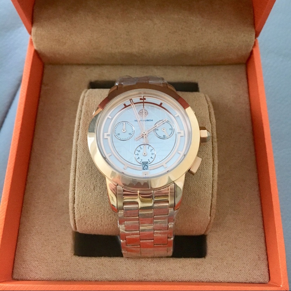 NWT Tory Burch gold watch TBW1033 tags included